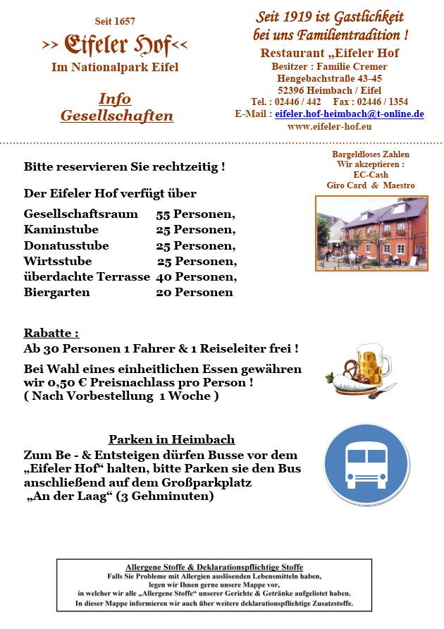 Informationen zu Reisegruppen